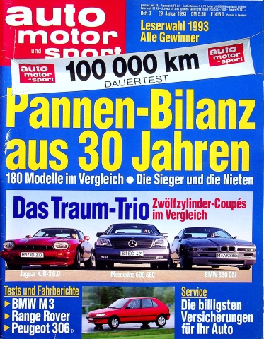 Deckblatt Auto Motor und Sport (03/1993)